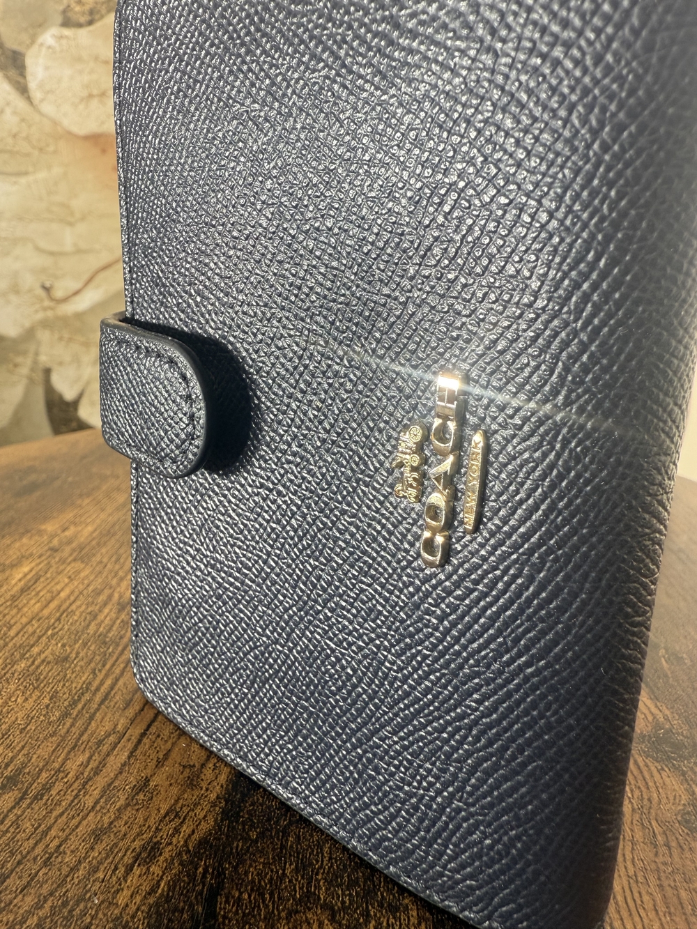 Coach Leather Compact Zip Organizer Wallet